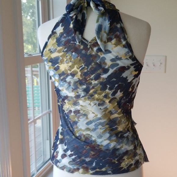 B Wear Byer California Ruffle High Neck Ruffle Top - Picture 4 of 8